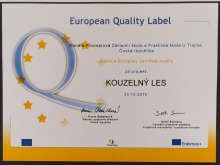 Prestižní ocenění European Quality Label.